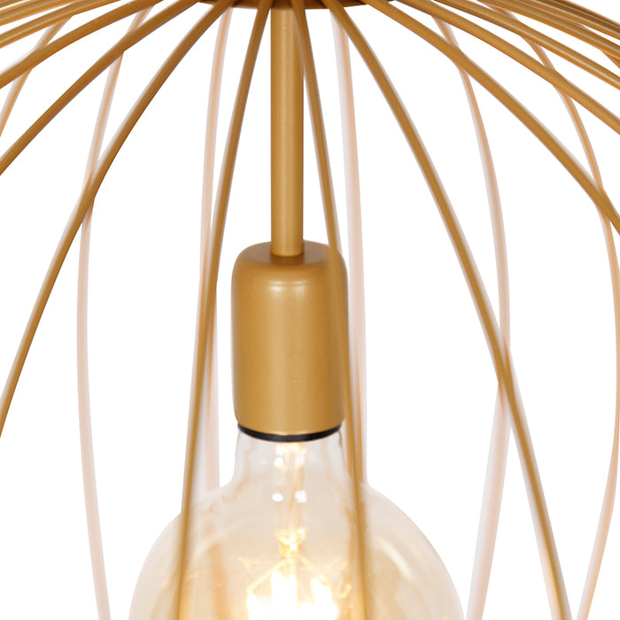 QAZQA Design hanglamp goud 50 cm - Wire Dos