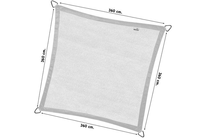 Nesling Coolfit Schaduwdoek Antraciet 360 x 360 cm