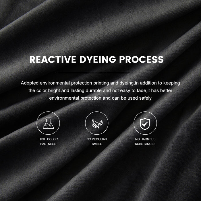 LW Collection Kant en klaar gordijnen zwart 290x245cm