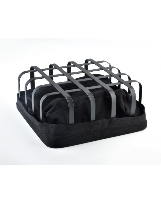 Broodmand | Serveermand - Zwart – L 22.5 x B 22.5 x H9.5 cm