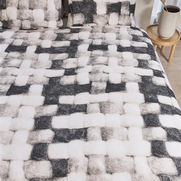 Ariadne at Home Comfort Dekbedovertrek 140 x 220 cm - Zwart/Wit