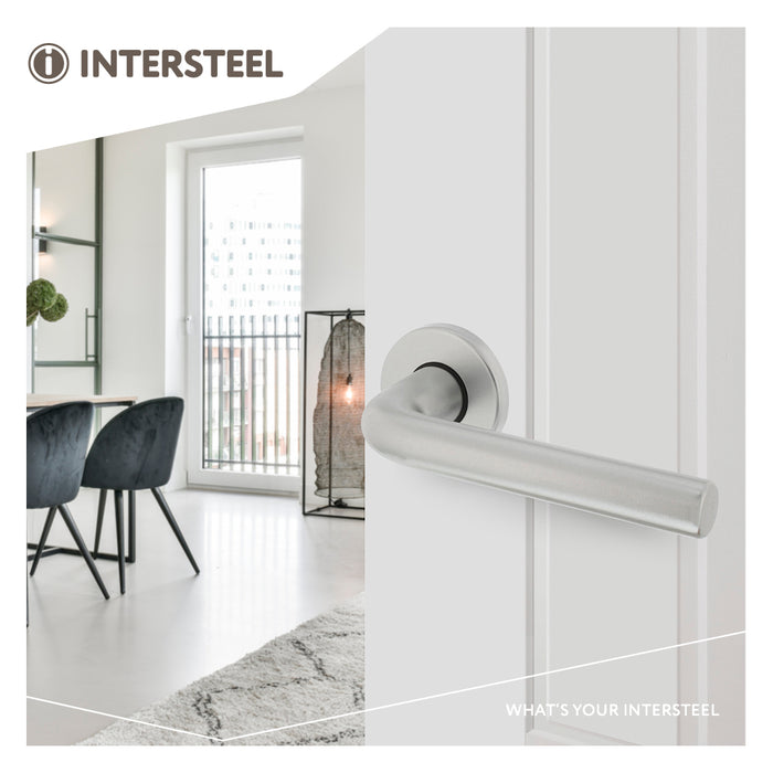 Intersteel Deurkruk Derby op rond rozet ø50x7 mm aluminium