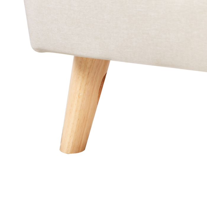 Beliani - RENNES - Kinderbed - Lichtbeige - 90 x 200 cm - Polyester