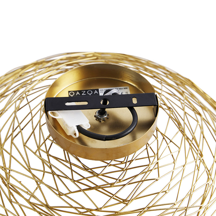 QAZQA Oosterse plafondlamp goud 40 cm - Glan