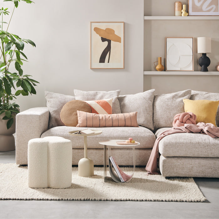 POLSPOTTEN Clover Poef - Beige