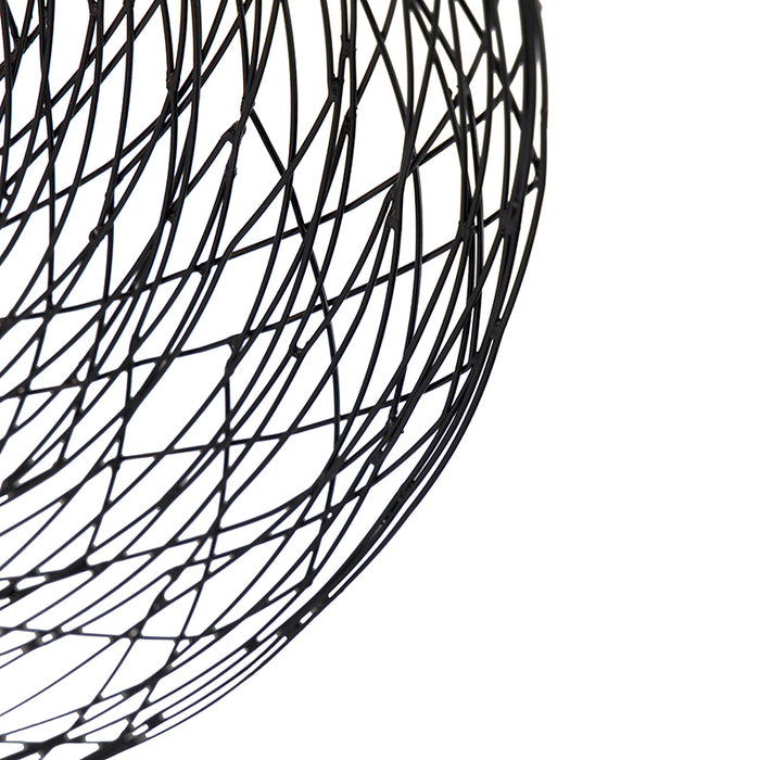 QAZQA Oosterse plafondlamp zwart 60 cm - Glan