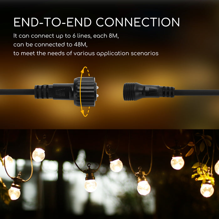 Aigostar Lichtsnoer I - Lichtslinger 10 Transparante LED 8 Meter