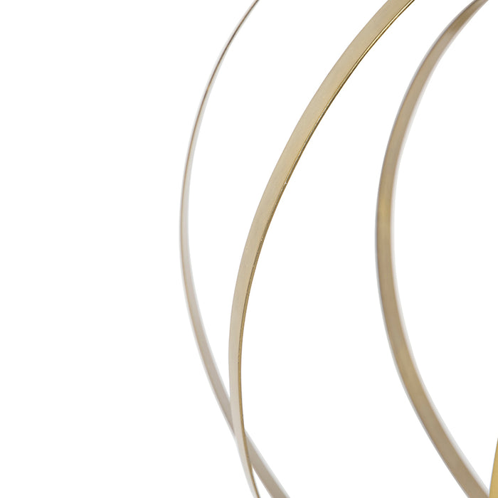 QAZQA Vintage hanglamp messing draaibaar - Rings