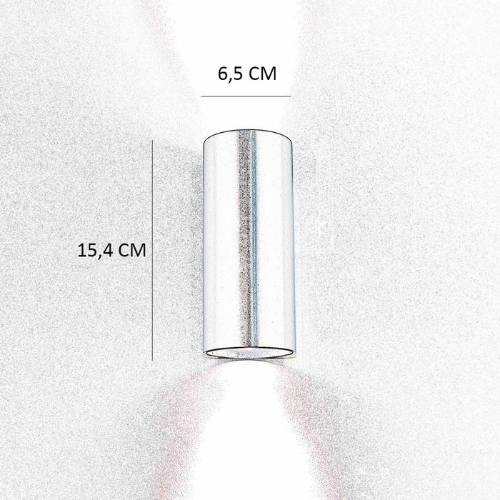 Artdelight Wandlamp Roulo 2 Mat Zwart GU10