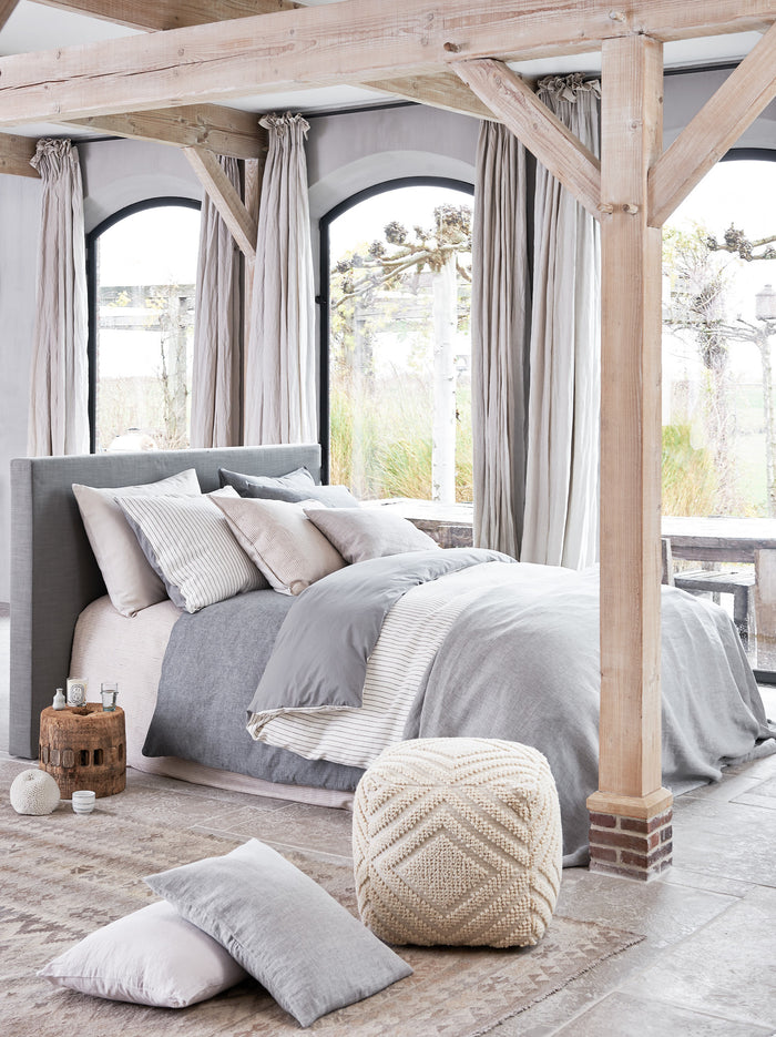 Vandyck Dekbedovertrek PURE 28 Grey 200x220 cm (linnen/katoen)