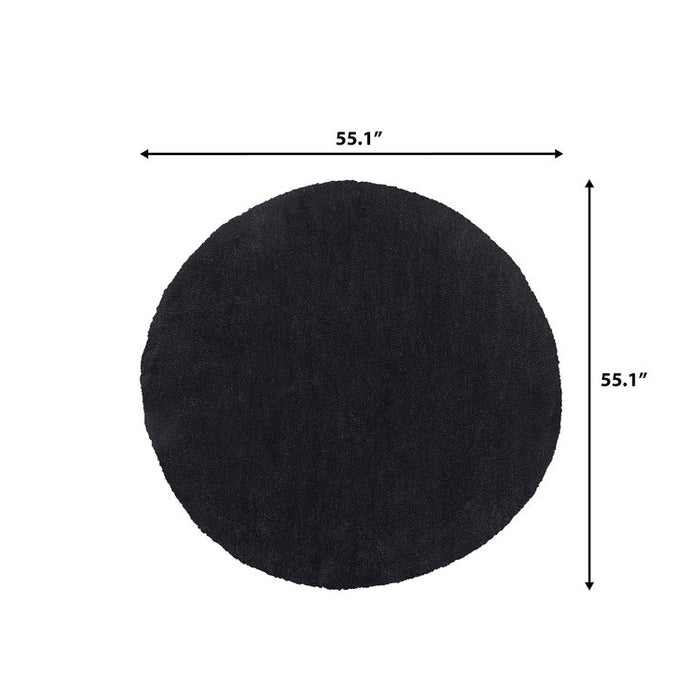 Beliani - DEMRE - Shaggy vloerkleed - Zwart - 140 cm - Polyester