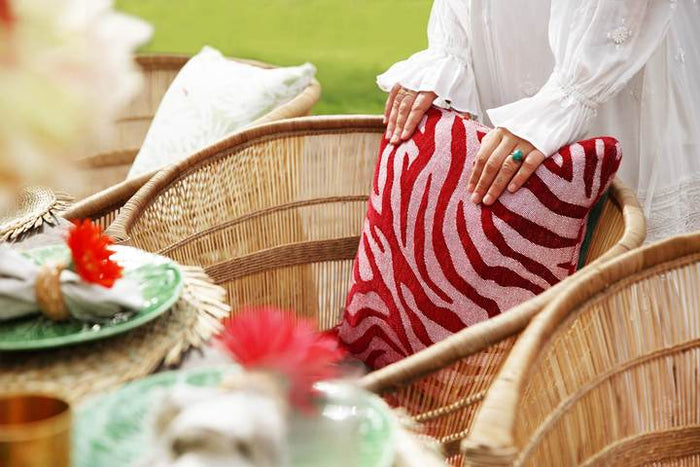 Palais x Romy Boomsma Kussen Amina Bordeaux (60x40)