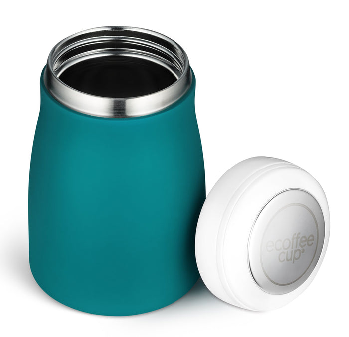 Ecoffee Cup Warm|Koud Dubbelwandig Thermosfles - 500 ml - Petrol