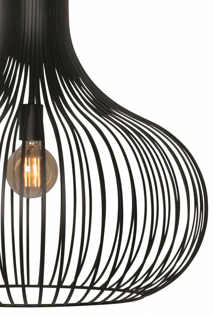 Freelight Hanglamp Aglio Mat Zwart 38cm