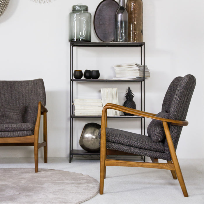 POLSPOTTEN Peggy Loungestoel - Grijs