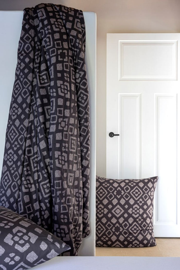 Mistral Home-Dekbedovertrek-100% Katoen-140x200+65x65cm-Zwart