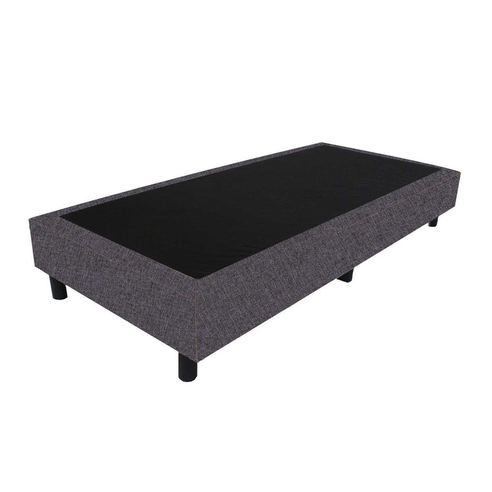 Bedworld Boxspring 80x200 - Linnenlook - Donker grijs (S05)