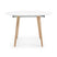 Kave Home Oqui Eettafel Uitschuifbaar Rond - 120/200 x 120 cm - Wit