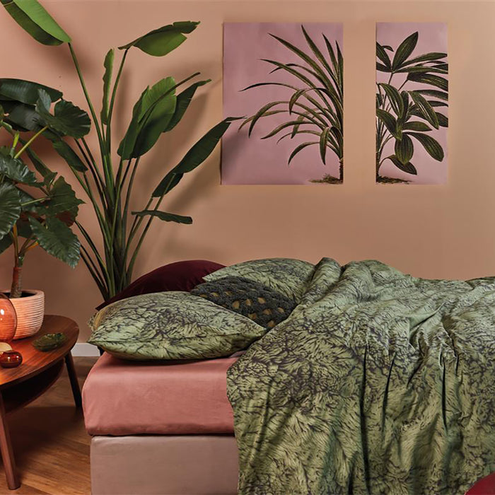 At Home by Beddinghouse Feel Warm Dekbedovertrek 140 x 220 cm - Groen