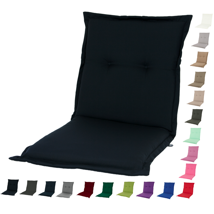 Kopu® Prisma Black Hoogwaardig Tuinkussen Lage Rug - Zwart