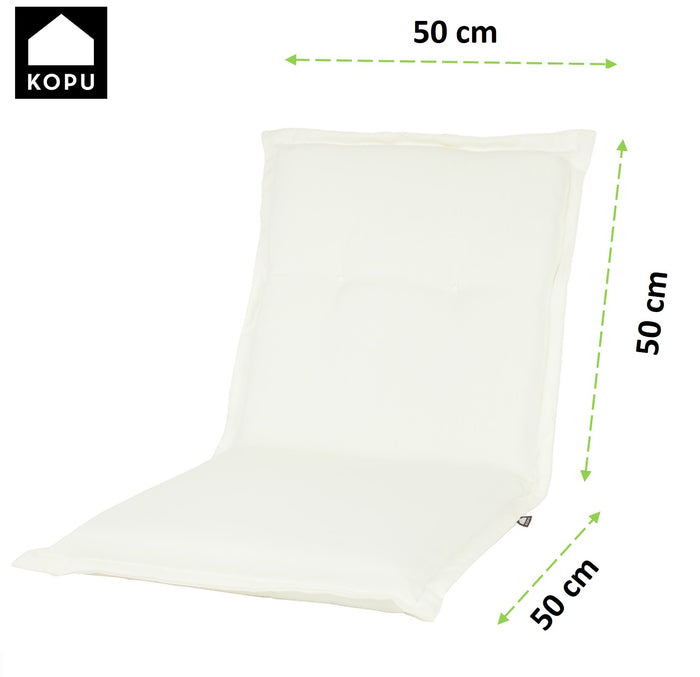 Kopu® Prisma Black Hoogwaardig Tuinkussen Lage Rug - Zwart