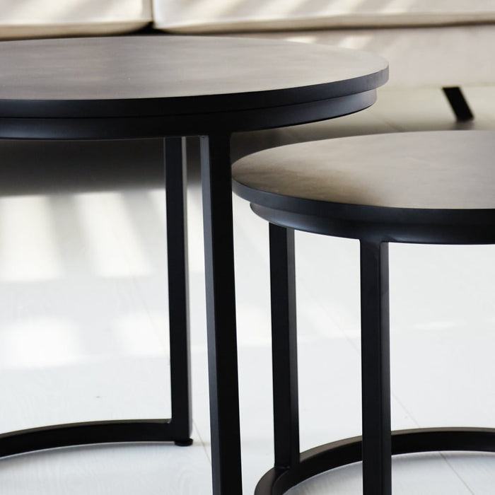 Dimehouse Industriële salontafel set van 2 Rosa zwart