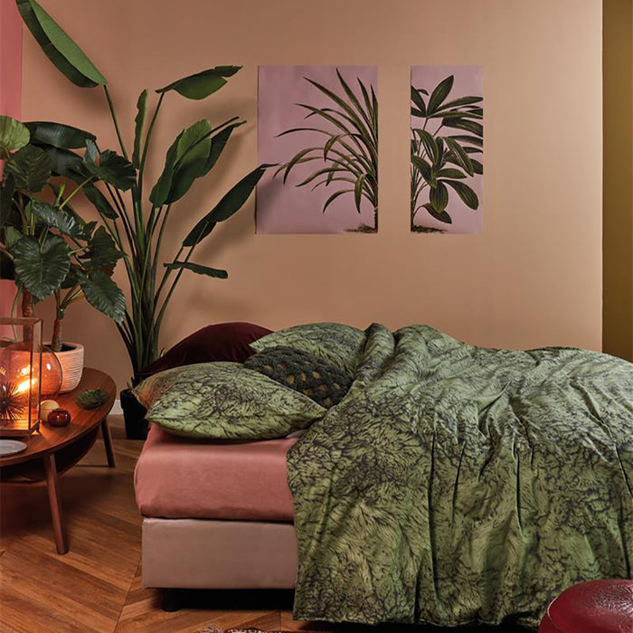 At Home by Beddinghouse Feel Warm Dekbedovertrek 200 x 220 cm - Groen