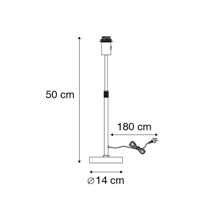 QAZQA Moderne tafellamp wit verstelbaar - Parte