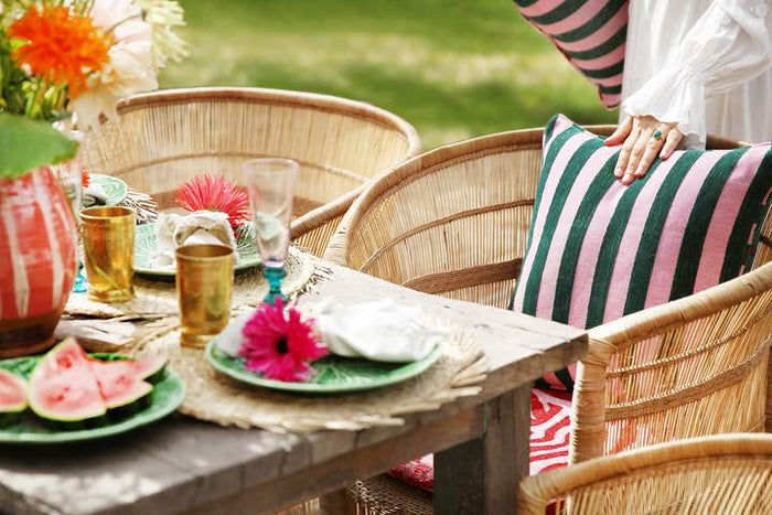 Palais x Romy Boomsma Kussen Jackie Roze & Groen (60x40)