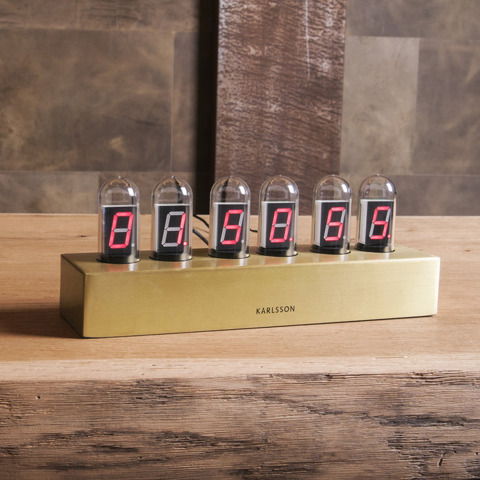 Karlsson Cathode Tafelklok - Goud