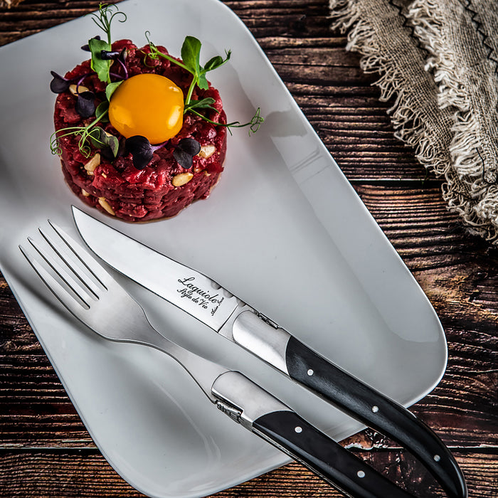 Laguiole Style de Vie Luxury Line Vorken Zwart Ebbenhout