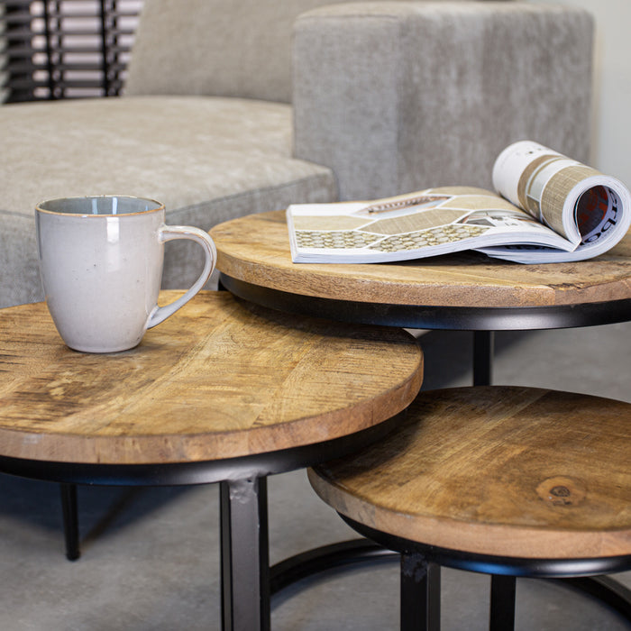 Dimehouse Industriële salontafelset Oxford