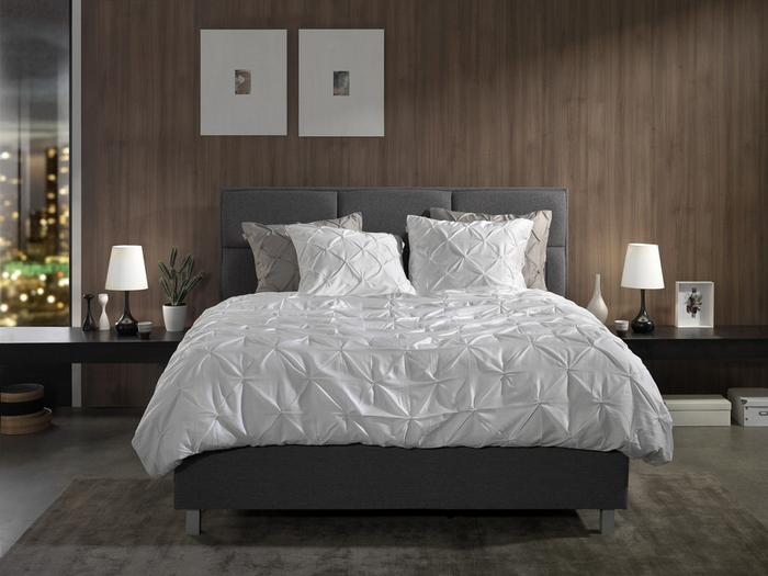 Yellow Dekbedovertrek Katoen Satijn Nova - white