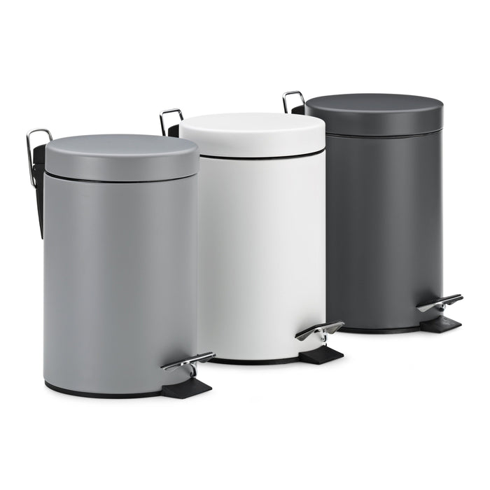 Kela Monaco Pedaalemmer 3 liter - Donker Grijs