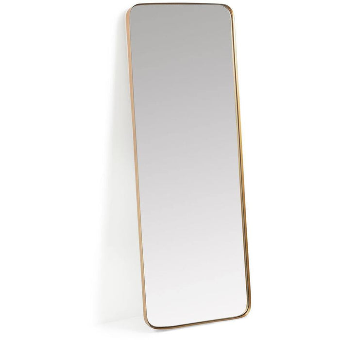 Kave Home - Wandspiegel Marco van goudkleurig metaal 55 x 150,5 cm