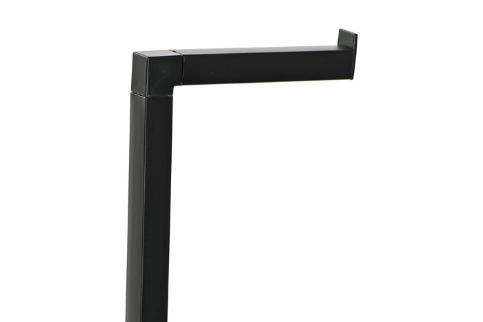 Toiletrolhouder met borstel - Butler Vrijstaand - Zwart