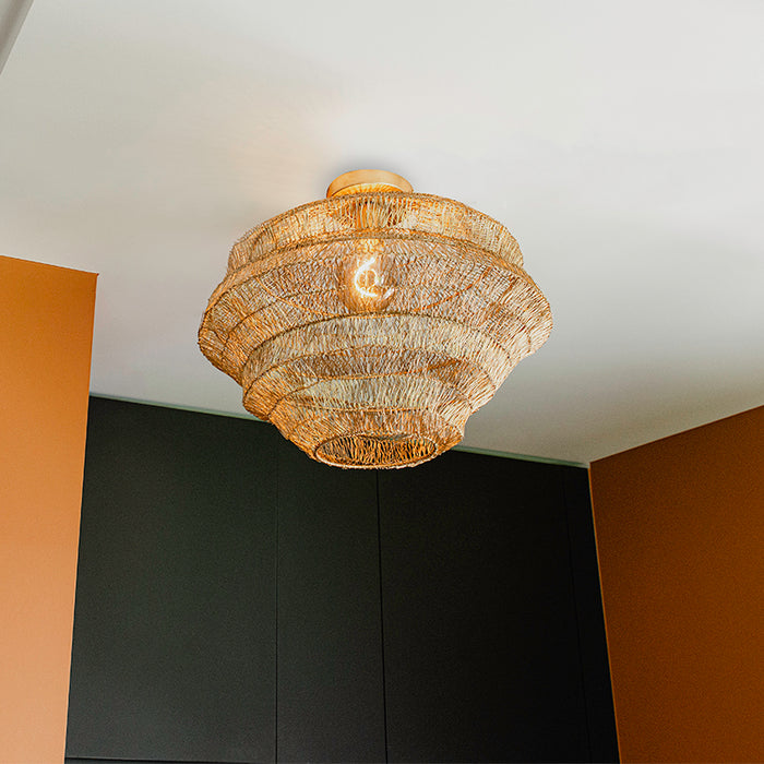 QAZQA Oosterse plafondlamp goud 45 cm - Vadi