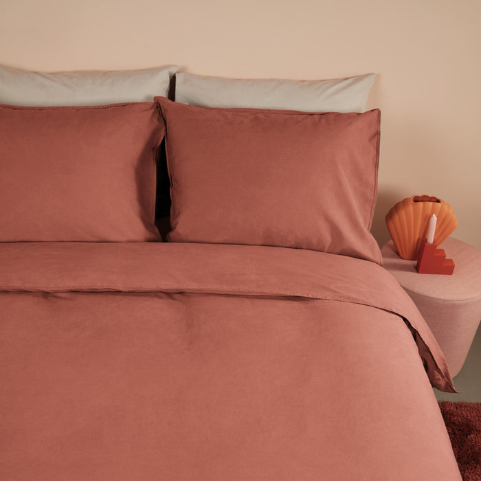 Beddinghouse Organic Basic Dekbedovertrek 140 x 200/220 cm - Terra