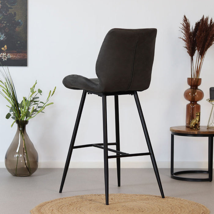 Bronx71 Industriële barkruk Morris antraciet 71 cm