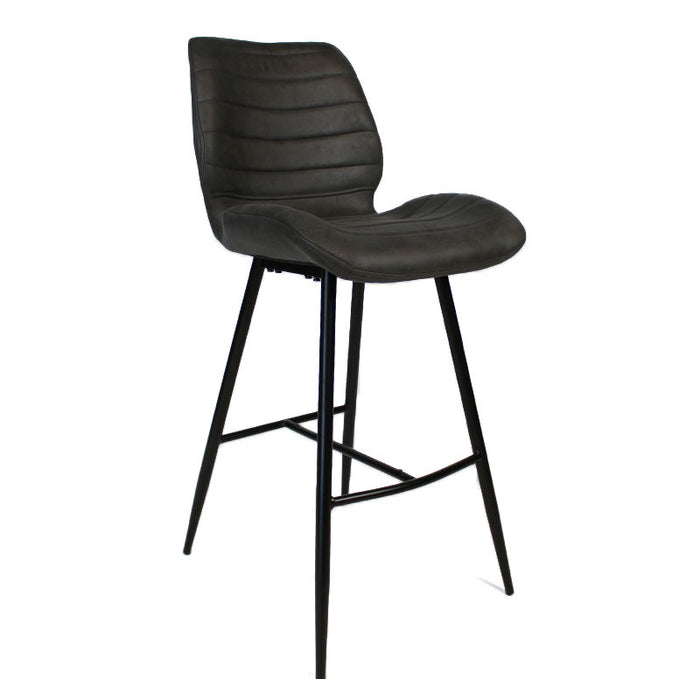 Bronx71 Industriële barkruk Morris antraciet 71 cm