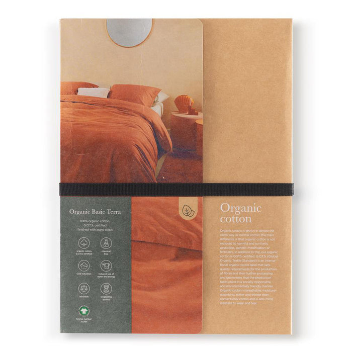 Beddinghouse Organic Basic Dekbedovertrek 240 x 200/220 cm - Terra