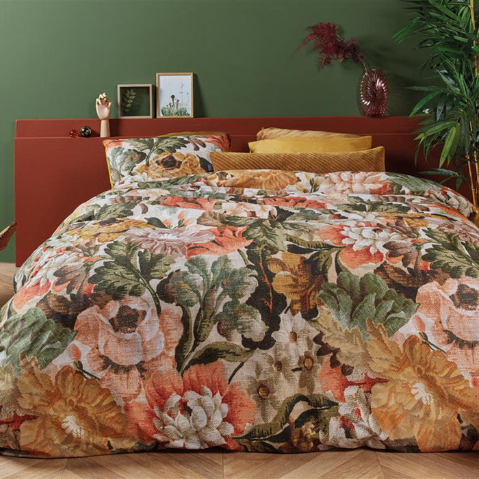 At Home by Beddinghouse Memory Dekbedovertrek 240 x 220 cm - Okergeel