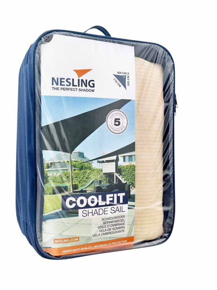 Nesling Coolfit Schaduwdoek Gebroken Wit 500 x 500 x 710 cm