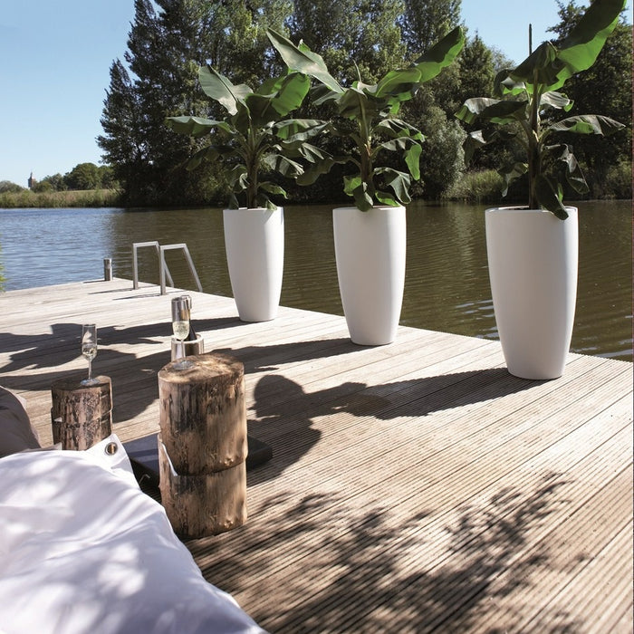 elho Pure Soft Round High Bloempot Ø 30 cm - Wit