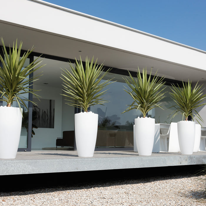 elho Pure Soft Round High Bloempot Ø 30 cm - Wit