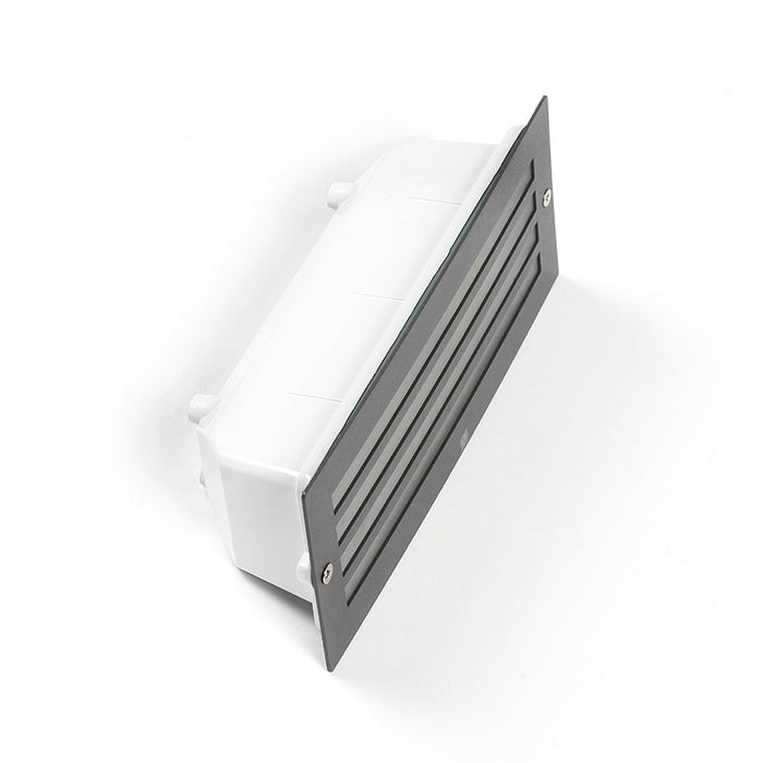 QAZQA Moderne inbouwlamp donker grijs IP44 - Hurricane