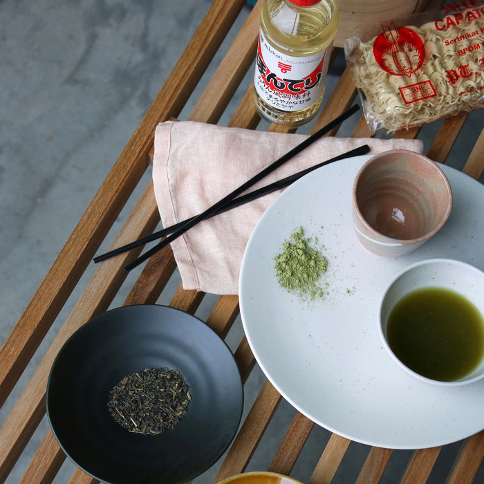 HKliving Kyoto Bord Ø 27,5 cm - Wit Gespikkeld