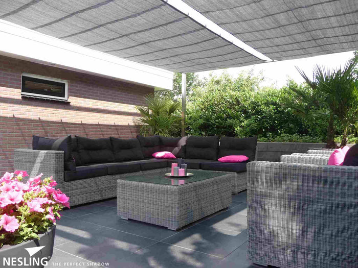 Nesling Harmonica Schaduwdoek Antraciet 290 x 300 cm