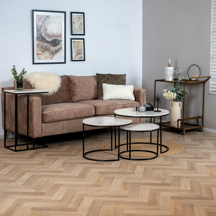 Bronx71 Laptoptafel marmer Zoey wit 70 cm