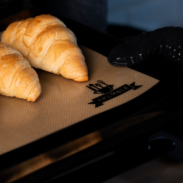 Krumble Siliconen bakmat - zwart